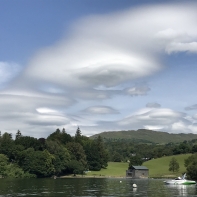 Lenticular cloudscape over White Cross bay